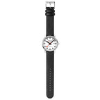 Mondaine evo2 Automatic Black Vegan Leather 40mm Watch