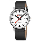 Mondaine evo2 Automatic Black Vegan Leather 40mm Watch