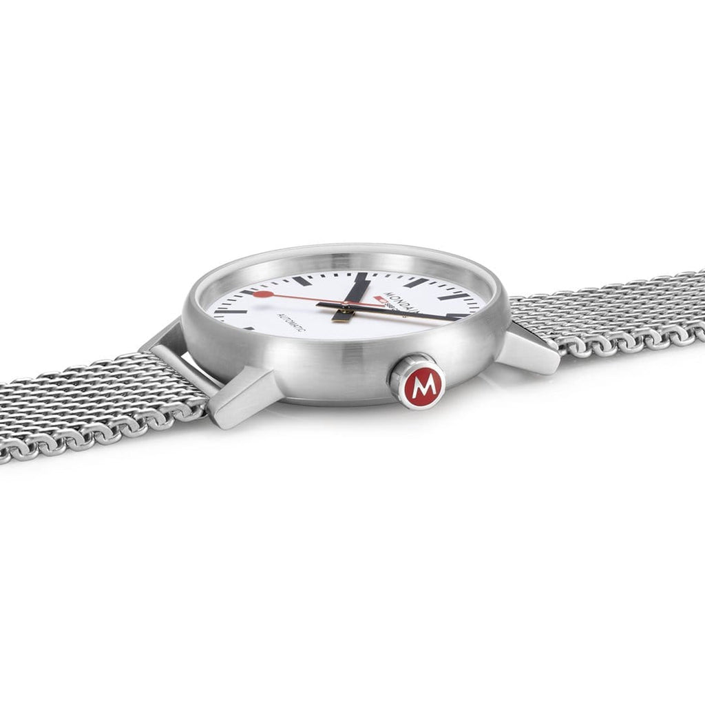 Mondaine evo2 Automatic Stainless Steel Mesh 40mm Watch