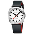 Mondaine Men's White Cushion Automatic 39mm Watch