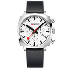 Mondaine Grand Cushion 41mm Men's Black Chrono Watch