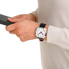 Mondaine Grand Cushion 41mm Men's Black Chrono Watch