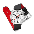Mondaine Grand Cushion 41mm Men's Black Chrono Watch