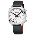 Mondaine Grand Cushion 41mm Men's Black Chrono Watch