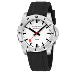 Mondaine Men's White Numeri 42mm Watch