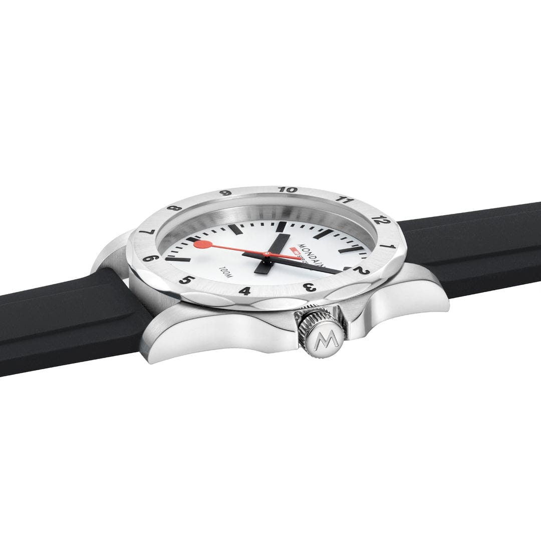 Mondaine Men's White Numeri 42mm Watch