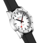 Mondaine Men's White Numeri 42mm Watch