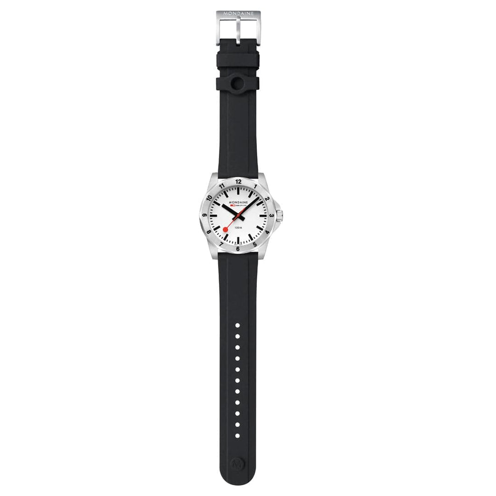 Mondaine Men's White Numeri 42mm Watch