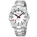 Mondaine Men's White Numeri 42mm Watch