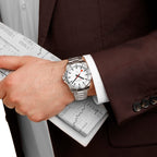 Mondaine Men's White Numeri 42mm Watch