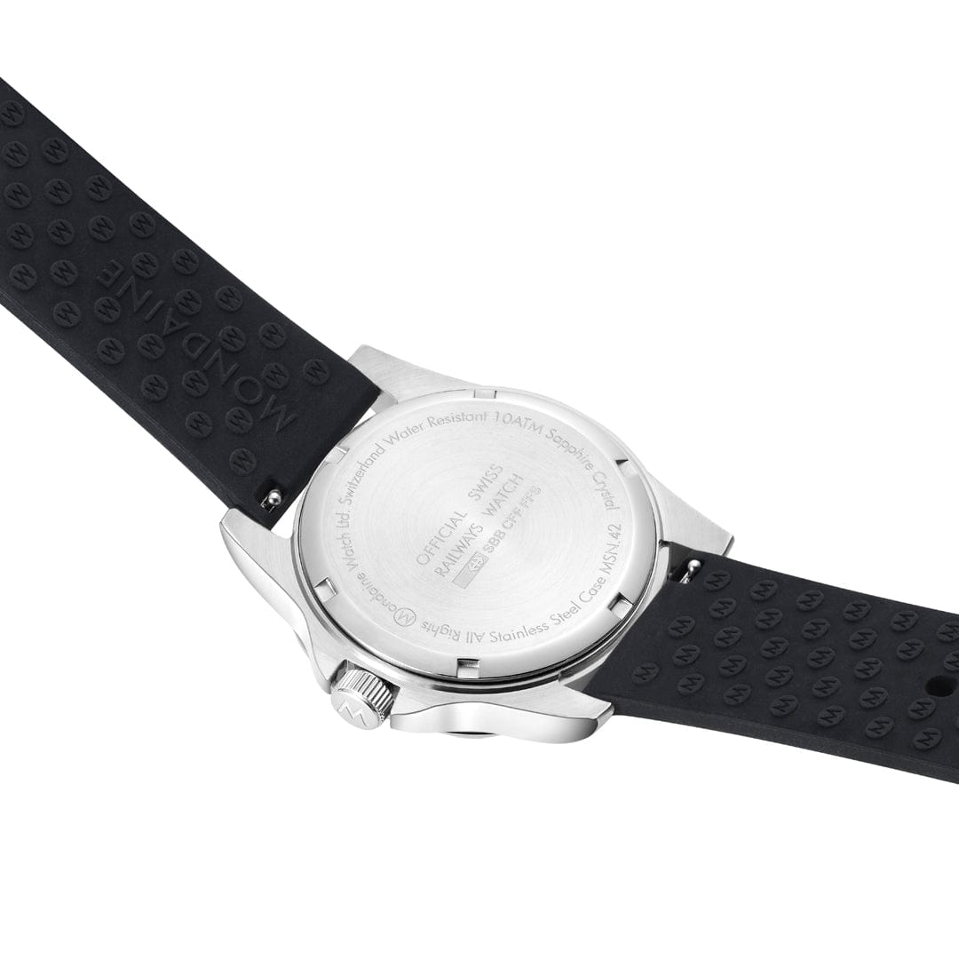 Mondaine Men's Black Numeri 42mm Watch