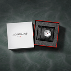 Mondaine Stop2Go White 34mm Vegan Leather Watch