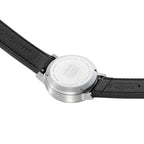 Mondaine Stop2Go White 34mm Vegan Leather Watch