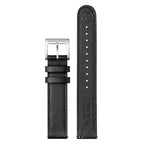 Mondaine 34mm Stop2Go Watch Black Dial Vegan Leather