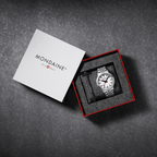 Mondaine 41mm Stop2Go Watch White Dial Steel Bracelet