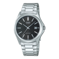 Casio Men's Silver Black Watch
