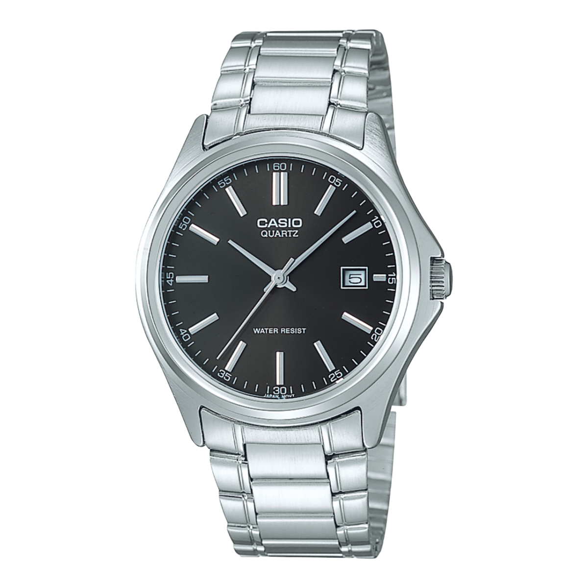 Casio Men's Silver Black Watch