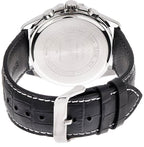 Casio Men's Watch 44mm Chronograph Black Leather
