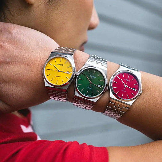 Casio Ladies Vintage Red Watch
