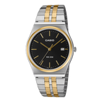 Casio Men's Quartz Dress Watch 40mm Two Tone Gold Black