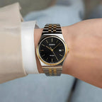 Casio Men's Quartz Dress Watch 40mm Two Tone Gold Black