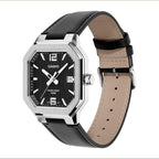 Casio Men's Watch 38mm Sleek Metal Black Octagonal