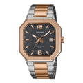 Casio Men's Watch 38mm Sleek Metal Rose Gold Octagonal