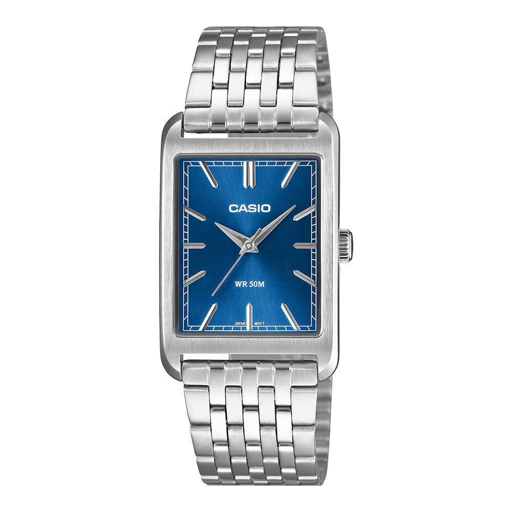 Casio Men's Watch 26mm Timeless Blue Rectangular