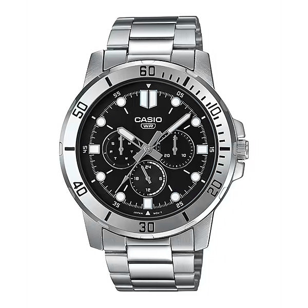 Casio Men's Black Silver Watch