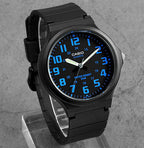 Casio Standard 44mm Black Blue Men's Analogue Watch