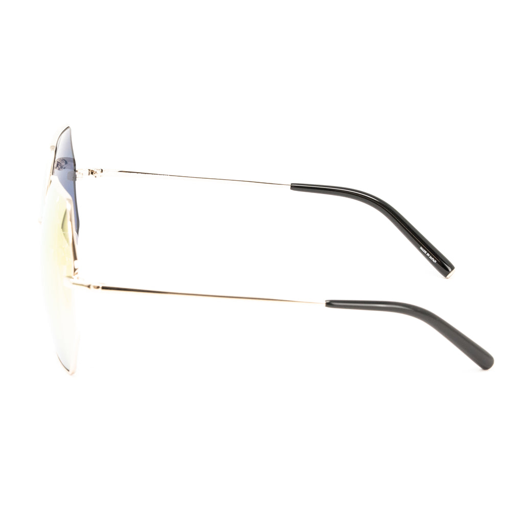 Matthew Williamson x Linda Farrow Yellow Octagonal Sunglasses