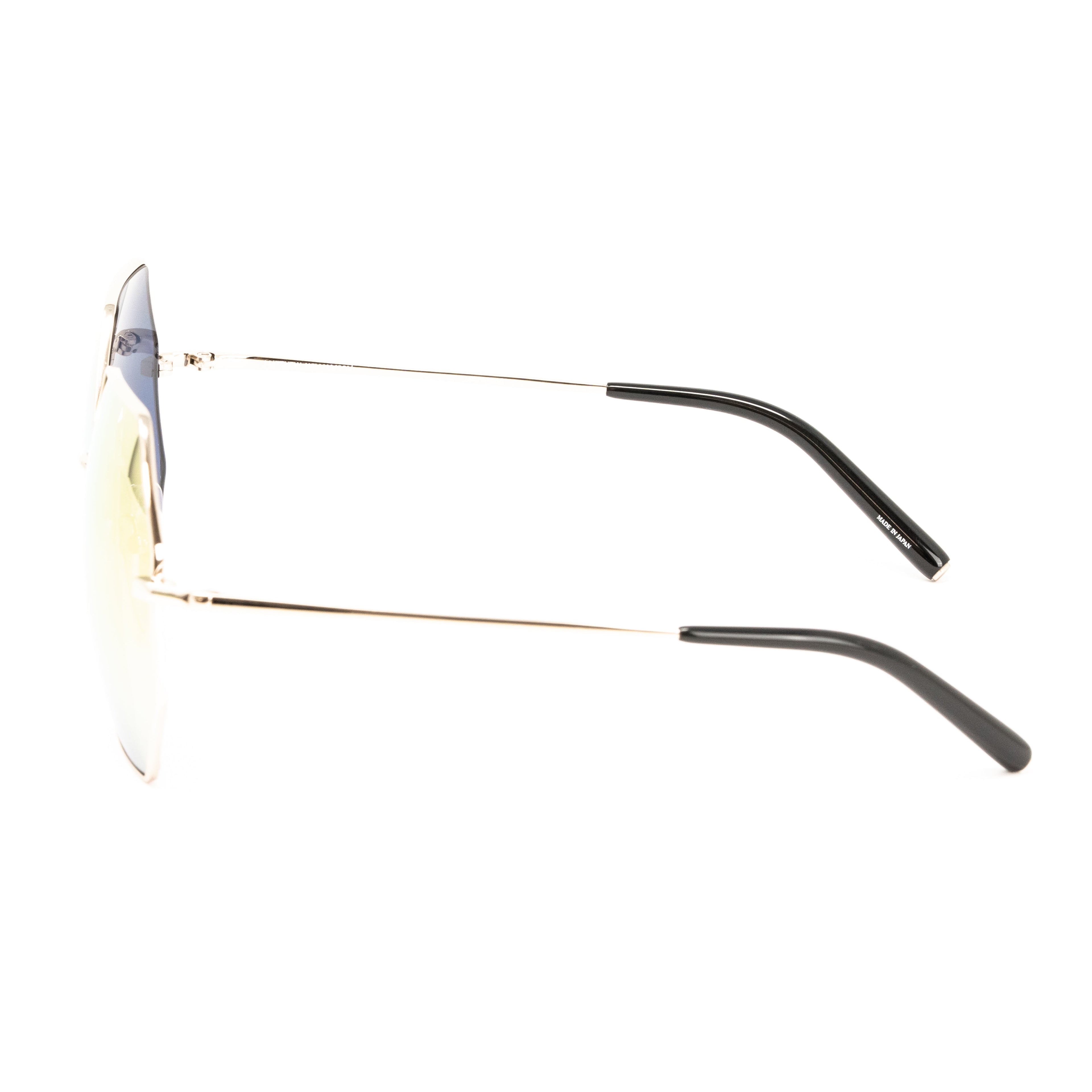 Matthew Williamson x Linda Farrow Yellow Octagonal Sunglasses