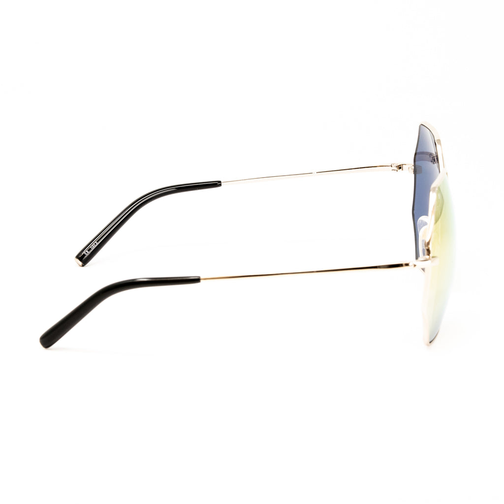 Matthew Williamson x Linda Farrow Yellow Octagonal Sunglasses