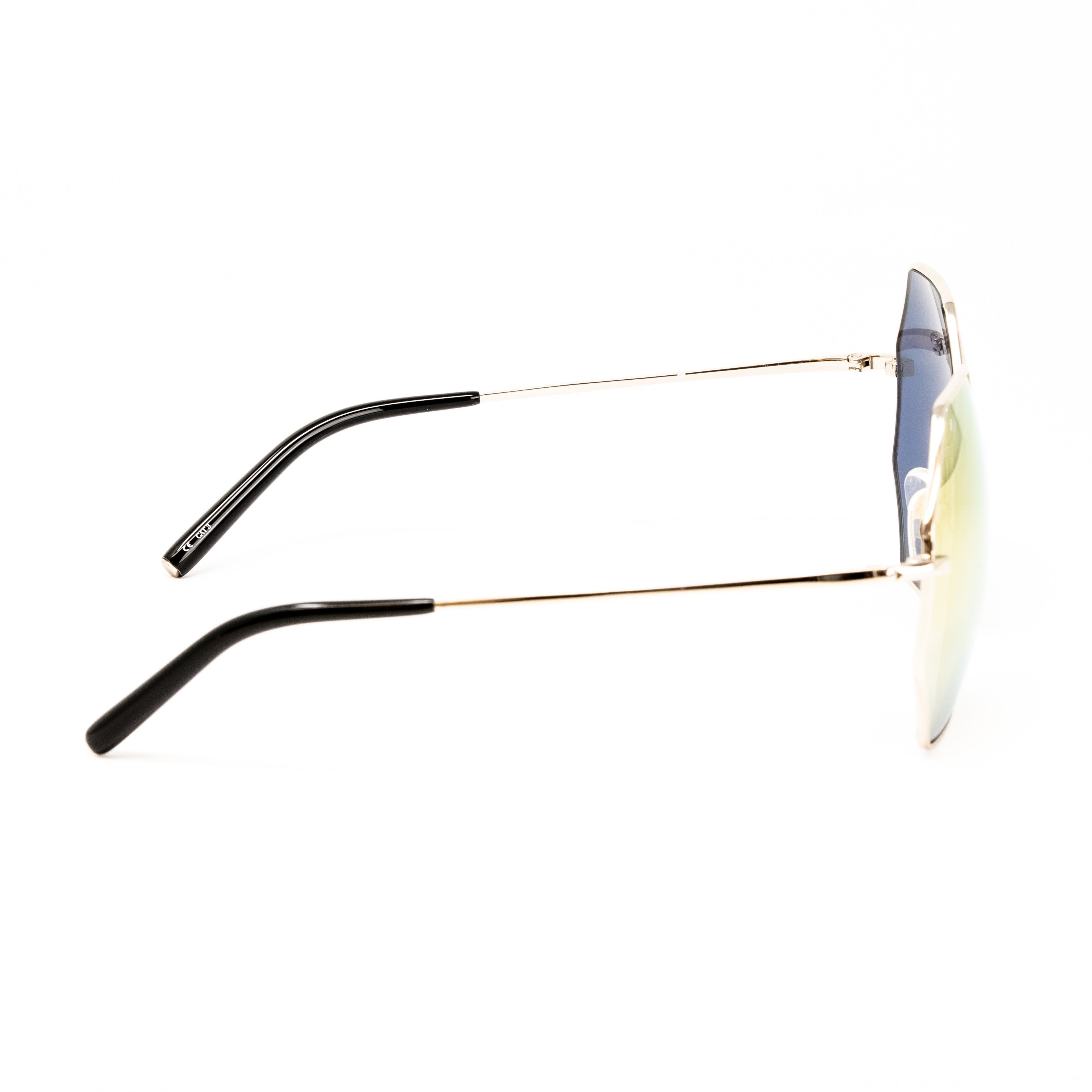 Matthew Williamson x Linda Farrow Yellow Octagonal Sunglasses
