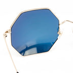Matthew Williamson x Linda Farrow Yellow Octagonal Sunglasses
