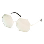 Matthew Williamson x Linda Farrow Octagonal Silver Sunglasses