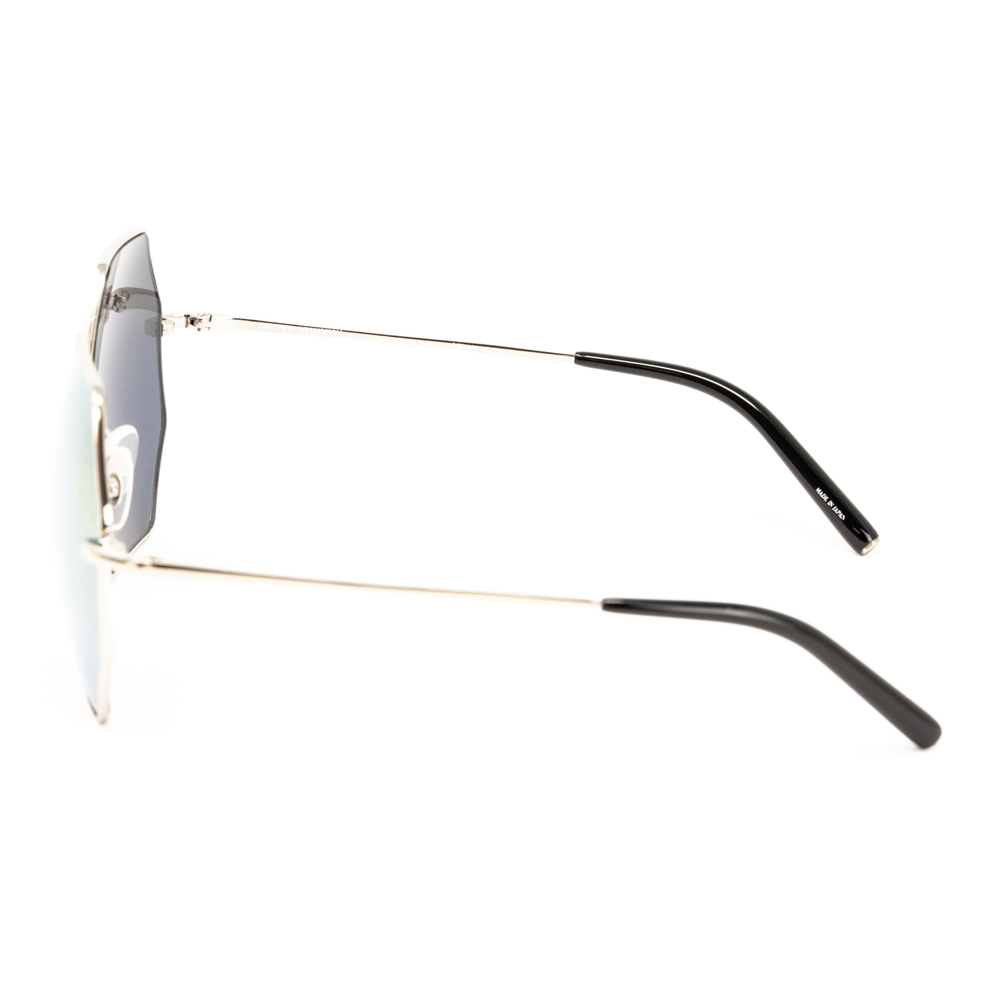 Matthew Williamson x Linda Farrow Octagonal Silver Sunglasses