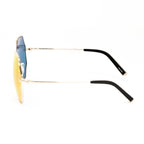 Matthew Williamson x Linda Farrow Gold Octagonal Sunglasses