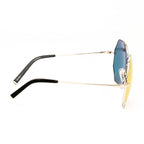 Matthew Williamson x Linda Farrow Gold Octagonal Sunglasses