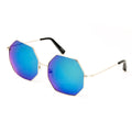 Matthew Williamson x Linda Farrow Blue Mirrored Sunglasses