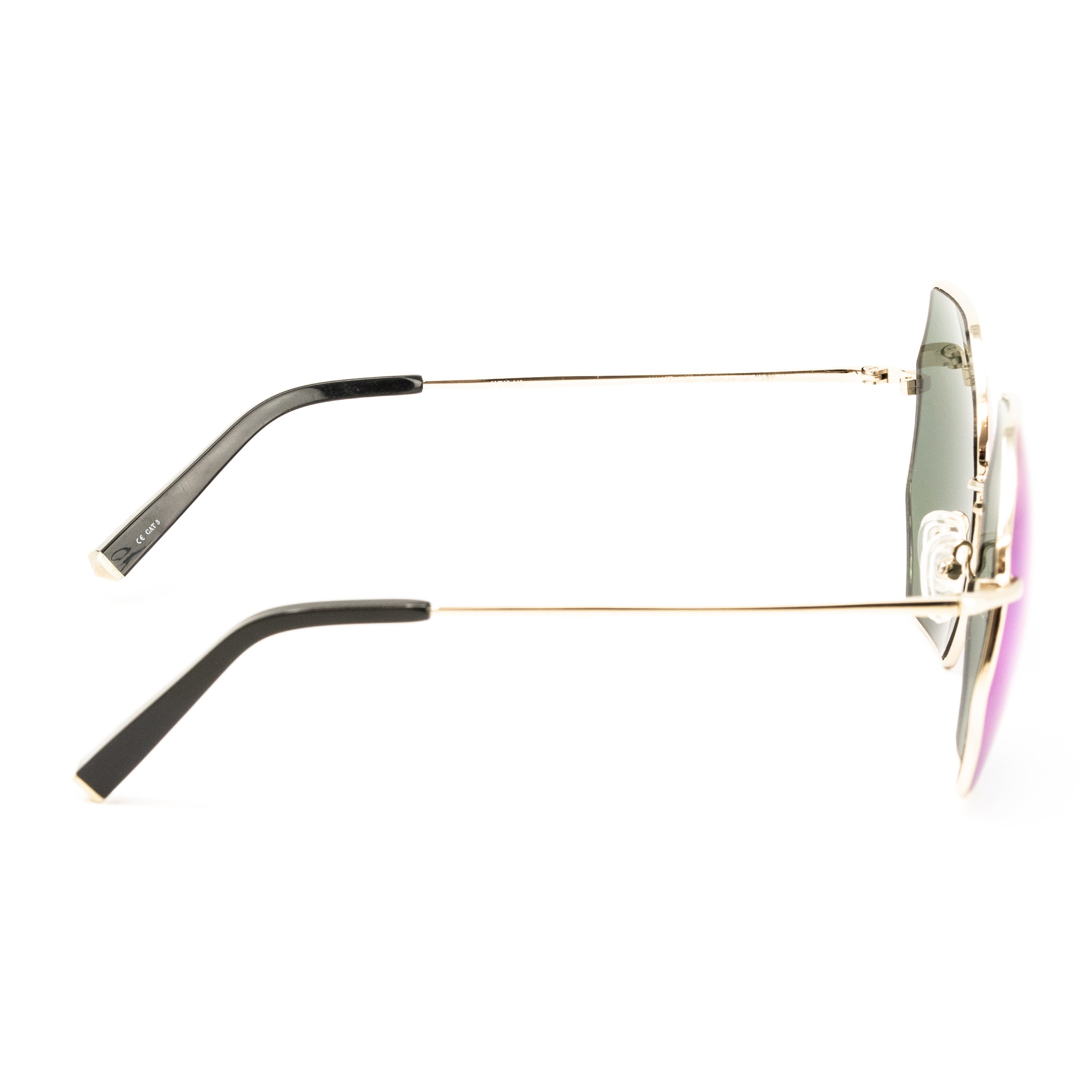 Matthew Williamson x Linda Farrow Blue Mirrored Sunglasses