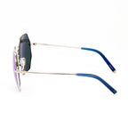 Matthew Williamson x Linda Farrow Blue octagonal Sunglasses