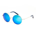 Matthew Williamson x Linda Farrow Blue Round Sunglasses
