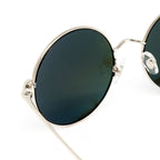 Matthew Williamson x Linda Farrow Blue Round Sunglasses