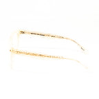 Matthew Williamson x Linda Farrow Marbled Yellow Eyeglasses