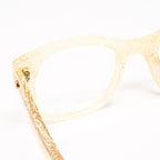Matthew Williamson x Linda Farrow Marbled Yellow Eyeglasses