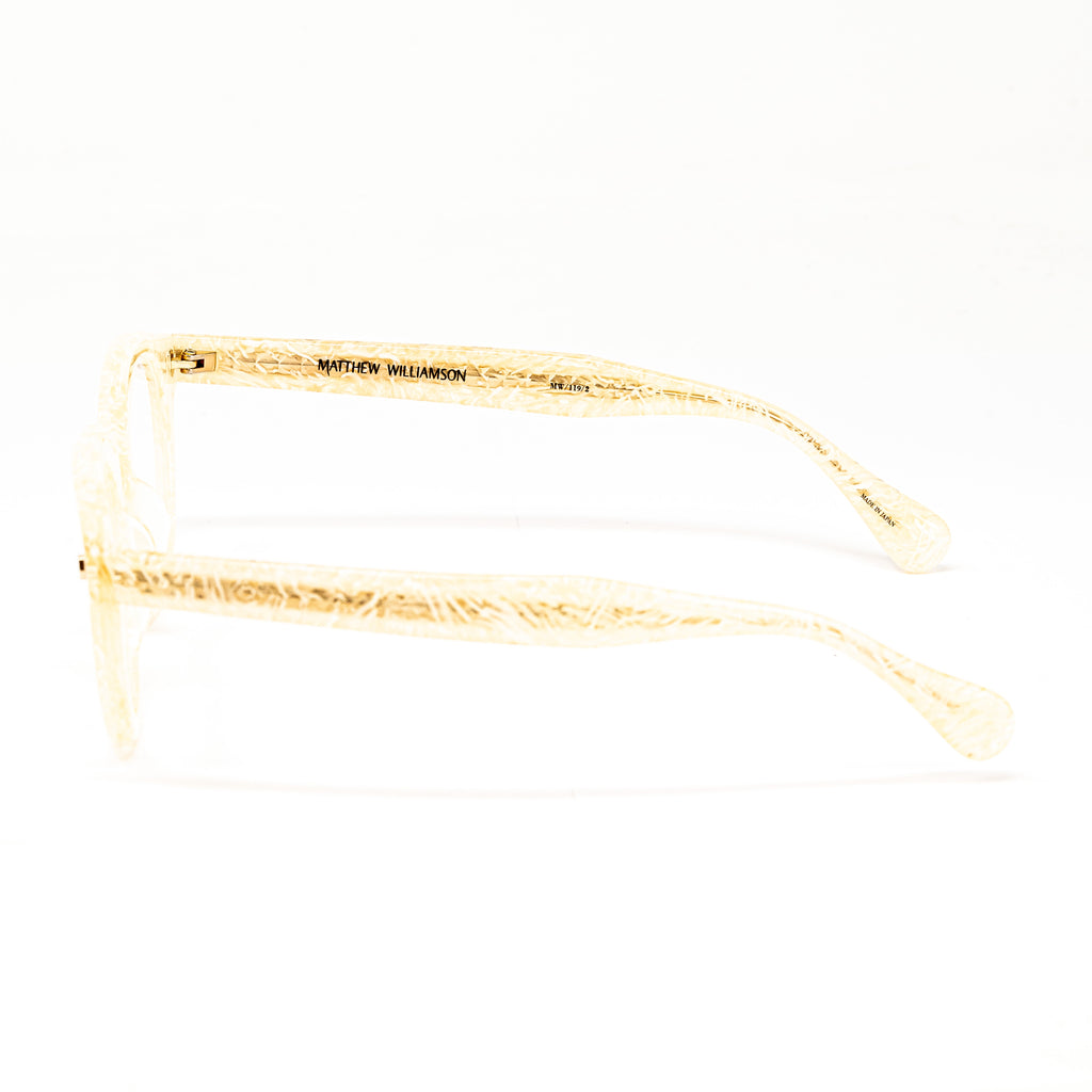 Matthew Williamson x Linda Farrow Marbled Eyeglasses