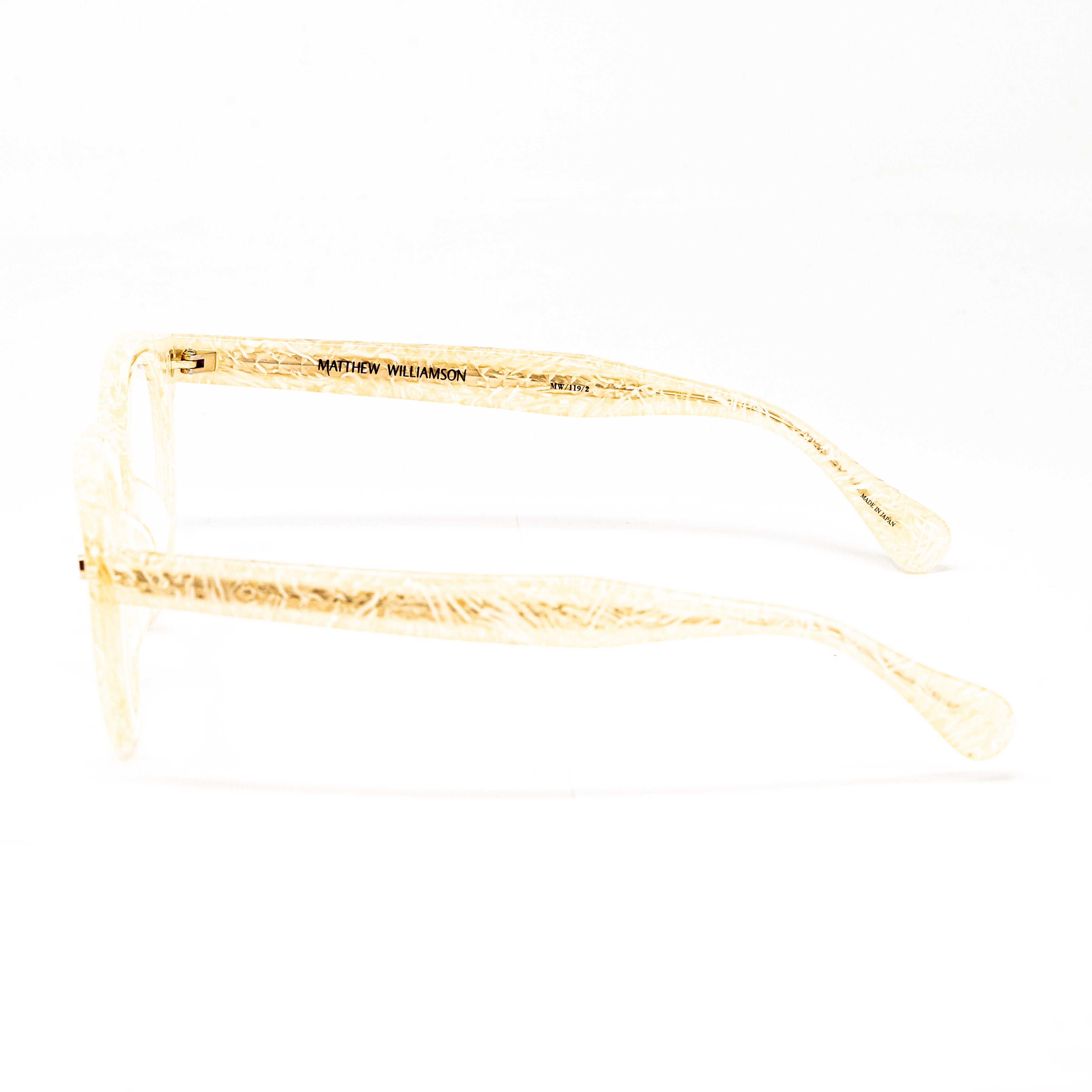 Matthew Williamson x Linda Farrow Marbled Eyeglasses