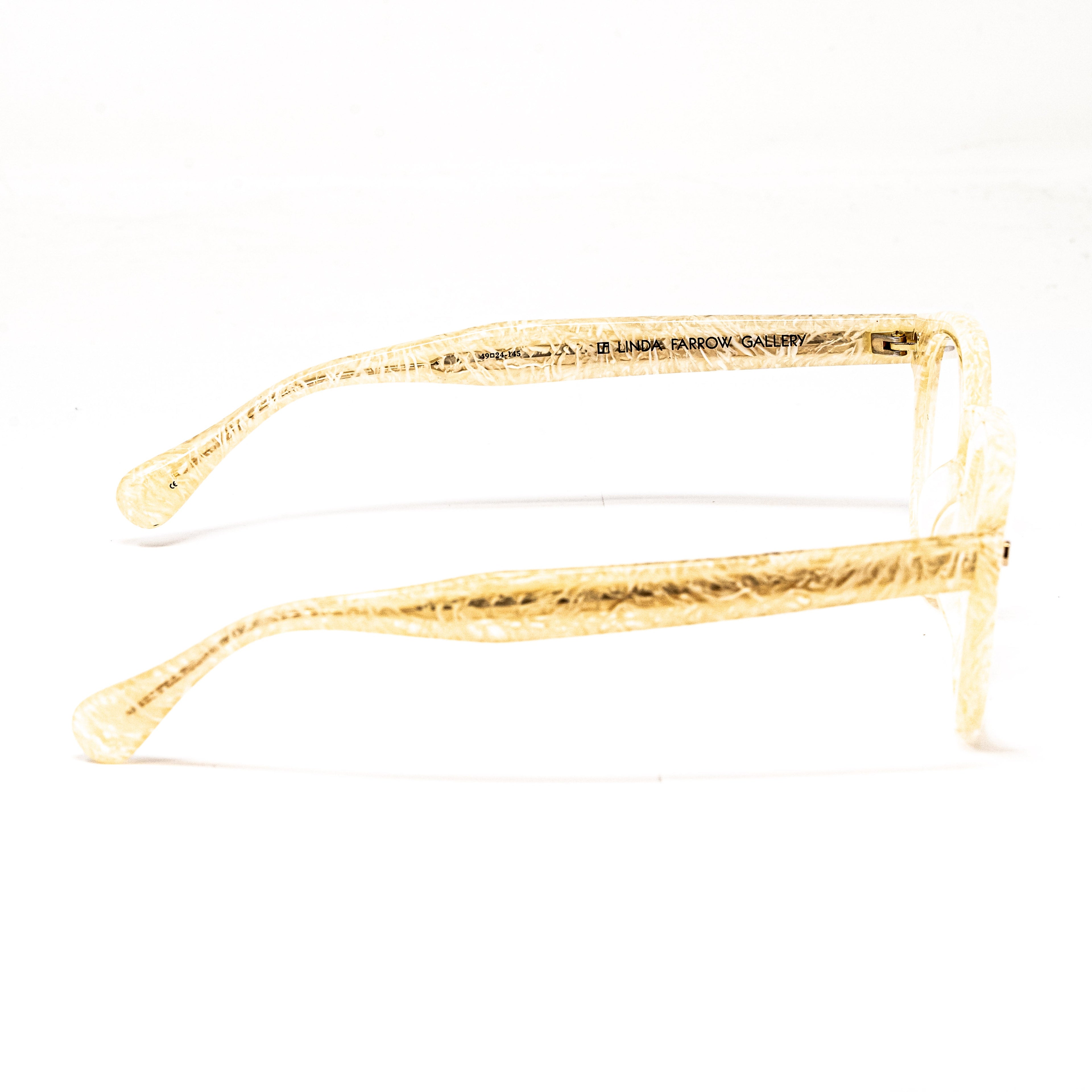 Matthew Williamson x Linda Farrow Marbled Eyeglasses