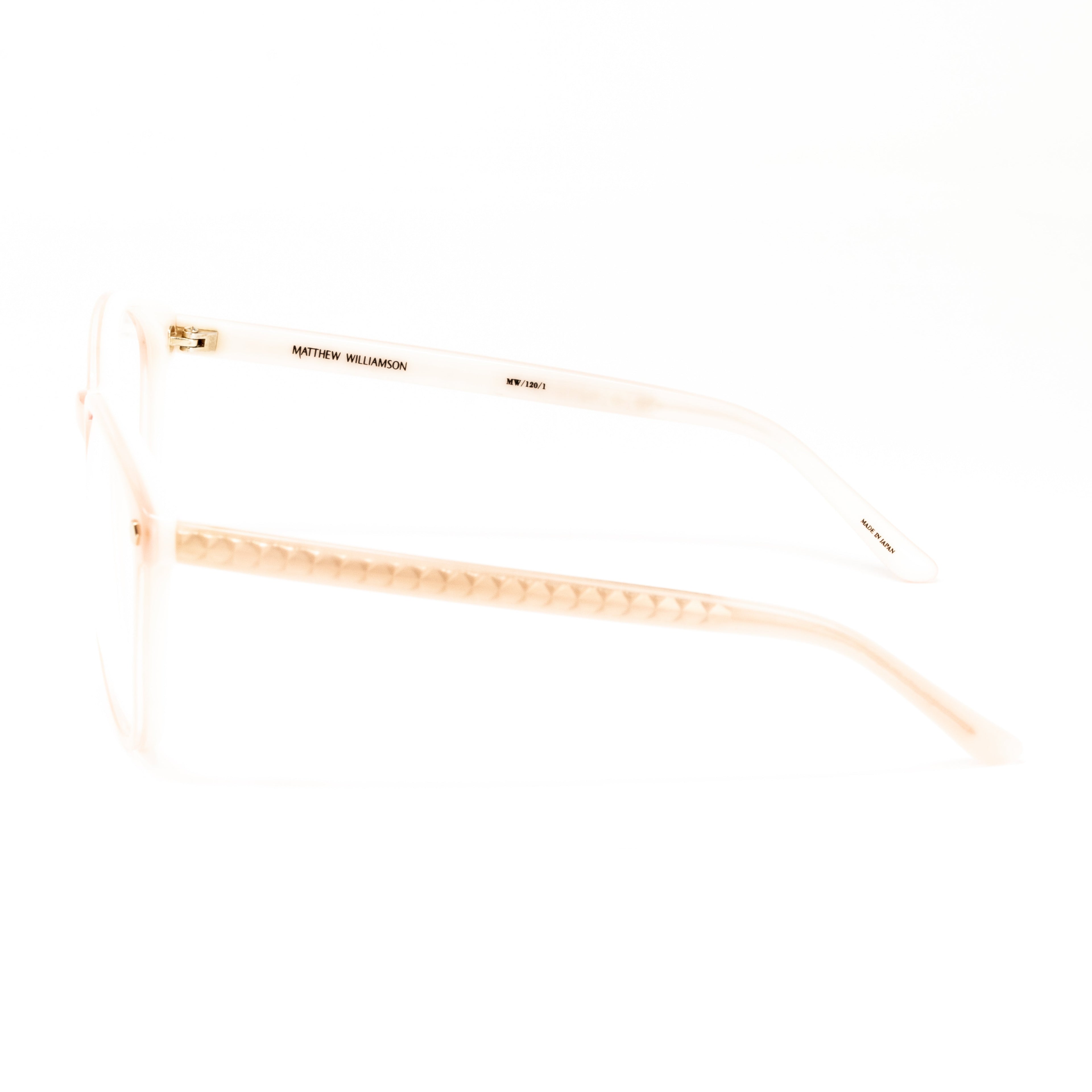 Matthew Williamson x Linda Farrow Pink Eyeglasses
